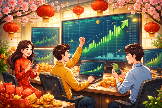 VN-Index khởi đầu năm 2026 tích cực, Vietcap chỉ ra hai kịch bản cho thị trường chứng khoán tháng 2