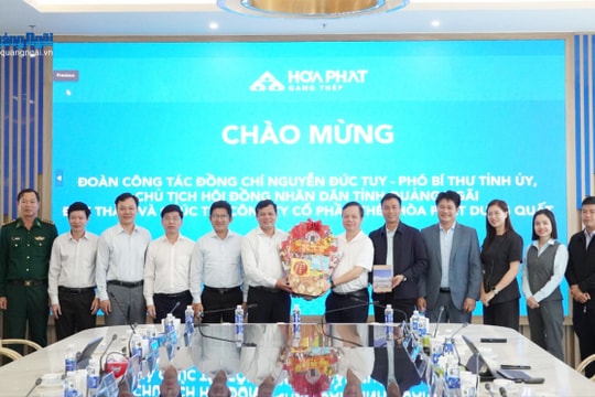 Hòa Phát (HPG) đón đoàn khách đặc biệt, hé lộ số tiền khủng đã rót vào Dung Quất