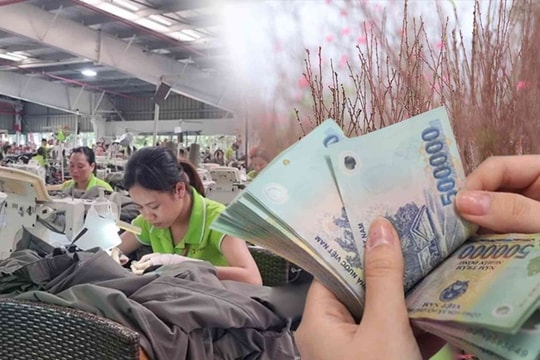 Tiền lương, thưởng Tết năm 2026 của người lao động tăng mạnh
