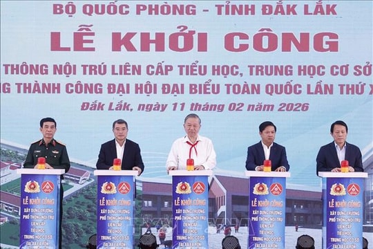 Tổng Bí thư Tô Lâm dự khởi công trường phổ thông nội trú tại xã Ea Rốk (Đắk Lắk)