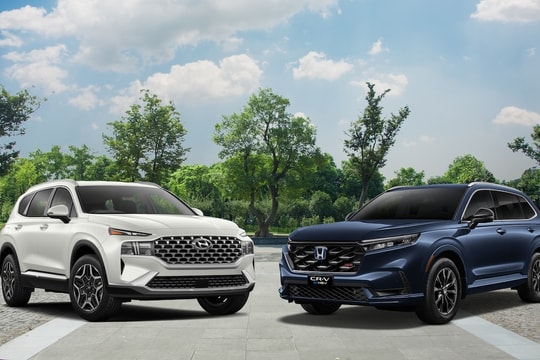 Chênh khoảng 40 triệu đồng, nên chọn Honda CR-V G hay Hyundai SantaFe Exclusive?