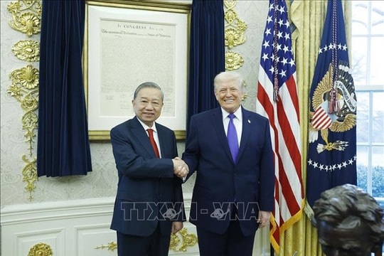 Tổng Bí thư Tô Lâm gặp Tổng thống Hoa Kỳ Donald Trump