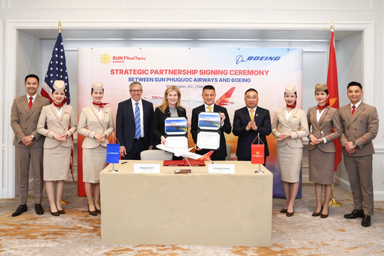 Cú bắt tay trị giá 22,5 tỷ USD với Boeing của Sun PhuQuoc Airways sẽ dành cho dàn tàu bay thân rộng Dreamliner hiện đại nhất