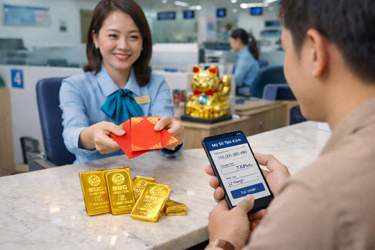 Vía Thần Tài năm nay, loạt ngân hàng rầm rộ lì xì tiền mặt, tặng vàng cho người gửi tiền