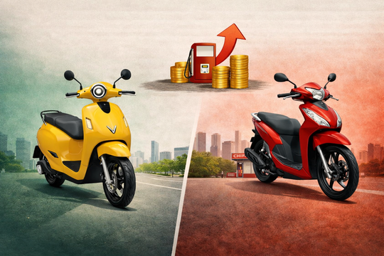 Khi giá xăng tăng: Đi xe điện VinFast Evo200 hay Honda Vision kinh tế hơn?