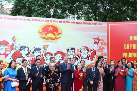 Tổng Bí thư Tô Lâm tham gia bầu cử tại phường Ba Đình, Hà Nội