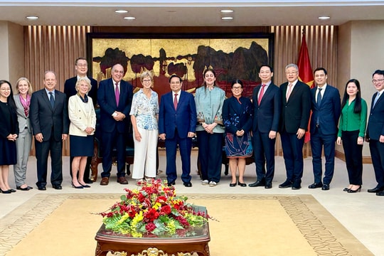 Thủ tướng Phạm Minh Chính tiếp Đoàn Quỹ Eisenhower của Hoa Kỳ