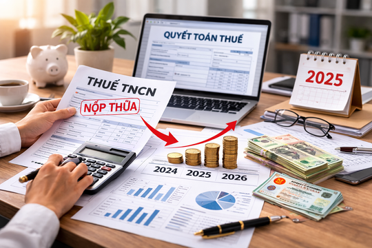Nộp thừa thuế thu nhập cá nhân được bù trừ thế nào cho các năm sau?