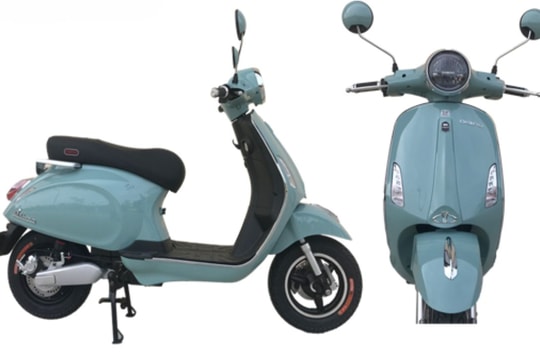 Xe điện dáng Vespa giá chưa tới 20 triệu: Thiết kế thời trang, di chuyển gần 100km/lần sạc