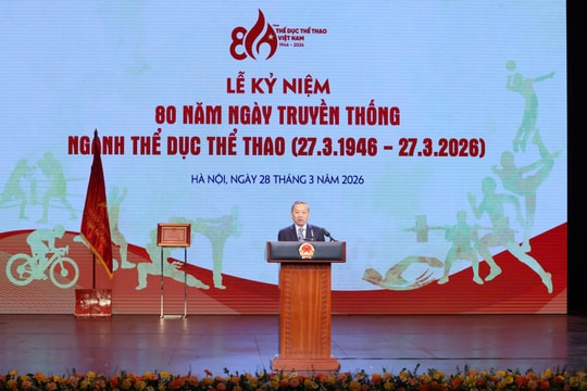 Phát biểu của Tổng Bí thư Tô Lâm tại Lễ kỷ niệm 80 năm Ngày truyền thống ngành Thể dục thể thao Việt Nam