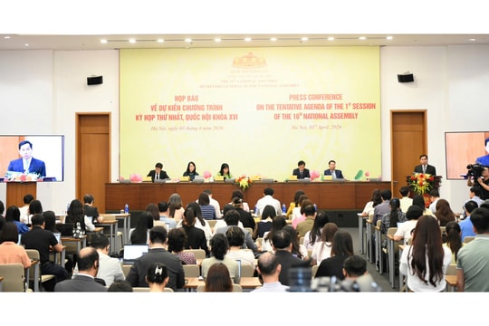 Kỳ họp thứ nhất, Quốc hội khóa XVI sẽ khai mạc vào sáng 6/4