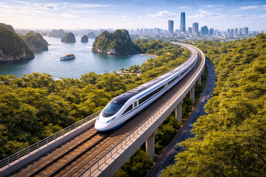 Đường sắt tốc độ cao Hà Nội - Quảng Ninh sẽ đi qua những đâu?