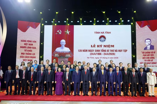 Tổng Bí thư, Chủ tịch nước Tô Lâm dự Lễ kỷ niệm 120 năm Ngày sinh Tổng Bí thư Hà Huy Tập