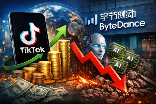 TikTok giúp ByteDance chiếm lĩnh toàn cầu, nhưng lợi nhuận giảm hơn 70% vì AI
