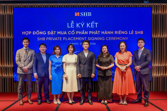 SHB thu gần 3.300 tỷ đồng từ phát hành riêng lẻ cho các quỹ