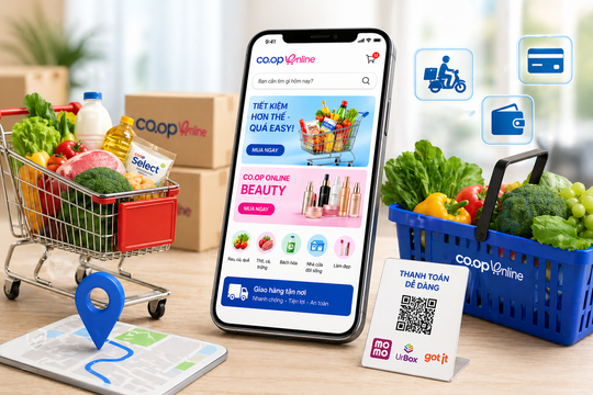 Co.op Online cải tiến mạnh, gia nhập cuộc đua thương mại điện tử