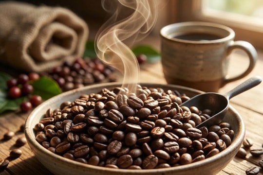 Giá cà phê hôm nay 1/5/2026: Robusta suy yếu, arabica đi ngang khi USD mạnh lên