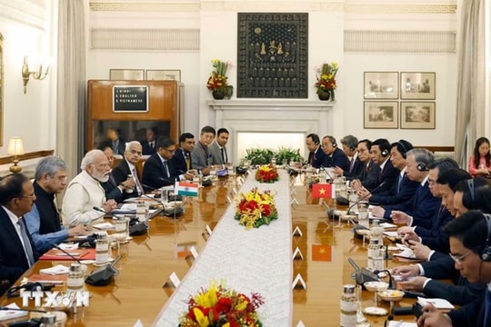 Tổng Bí thư, Chủ tịch nước Tô Lâm hội đàm với Thủ tướng Ấn Độ Narendra Modi