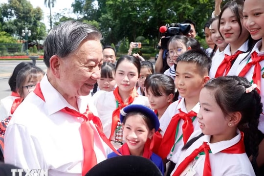 Tổng Bí thư, Chủ tịch nước Tô Lâm gặp mặt 85 đội viên tiêu biểu toàn quốc