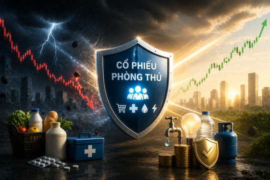 Cổ phiếu phòng thủ: “Nơi trú ẩn” của dòng tiền khi thị trường biến động