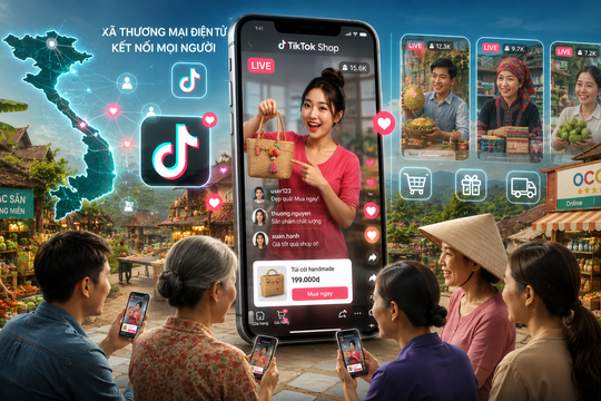 TikTok chi 100 tỷ đồng để thúc đẩy mô hình "xã thương mại điện tử"