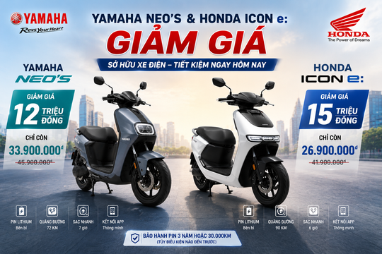 Loạt xe điện Nhật giảm giá sâu: Có mẫu giảm sâu hàng chục triệu đồng