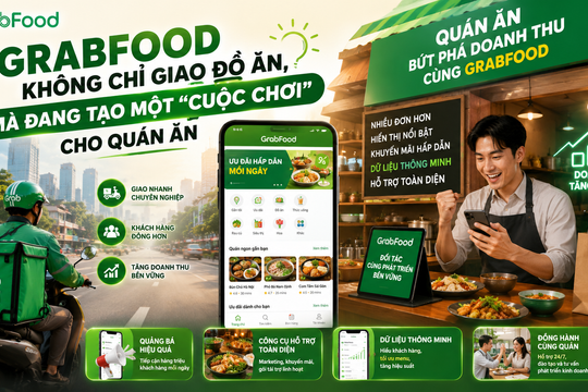 GrabFood không chỉ giao đồ ăn, mà đang tạo một "cuộc chơi" cho quán ăn