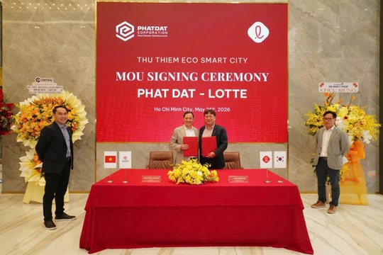 Cổ phiếu Phát Đạt (PDR) tăng trần sau cú bắt tay với Lotte tại siêu dự án Thủ Thiêm