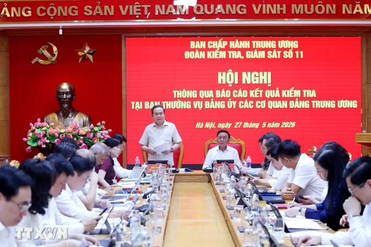 Hội nghị thông qua dự thảo Báo cáo kết quả kiểm tra tại Ban Thường vụ Đảng ủy các cơ quan Đảng Trung ương