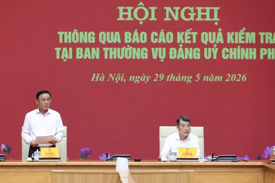 Đoàn kiểm tra của Bộ Chính trị: Đảng ủy Chính phủ hoàn thành khối lượng công việc lớn, có những đột phá