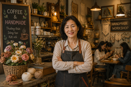 Khởi nghiệp tuổi 55 với quán cà phê thủ công: Câu chuyện bắt đầu từ sở thích tưởng chỉ để thư giãn