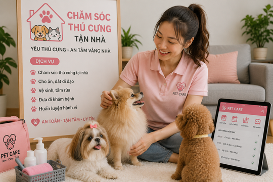 Khởi nghiệp với dịch vụ "chăm sóc thú cưng tận nhà": Cô gái 32 tuổi tạo mô hình kinh doanh hút khách tại đô thị