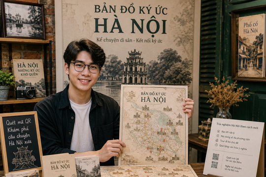 Khởi nghiệp với mô hình “bản đồ ký ức Hà Nội”: Chàng trai sinh Gen Z biến câu chuyện phố cổ thành sản phẩm hút khách