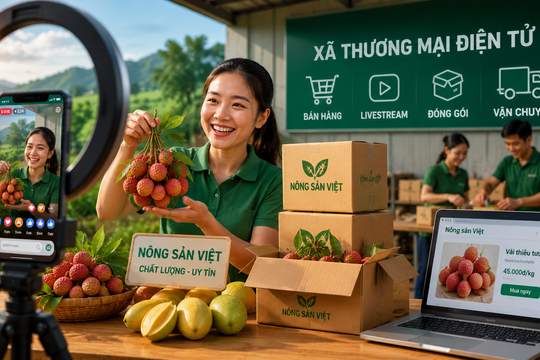 Mô hình "Xã thương mại điện tử": Cơ hội mới cho nông sản Việt lên sàn