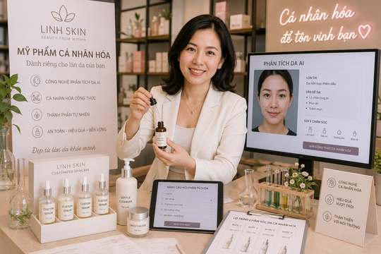 Khởi nghiệp với thương hiệu mỹ phẩm cá nhân hóa: Người phụ nữ 33 tuổi tạo dấu ấn từ công nghệ làm đẹp