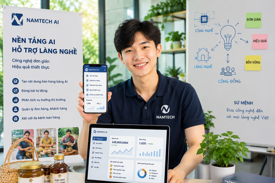 Khởi nghiệp với nền tảng AI cho làng nghề: Chàng trai Nghệ An sinh năm 2000 đưa công nghệ về nông thôn