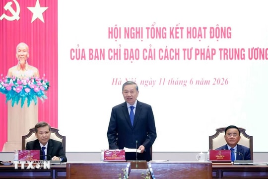 Tổng Bí thư, Chủ tịch nước Tô Lâm: Cải cách tư pháp giai đoạn mới, bảo vệ công lý và kiến tạo niềm tin