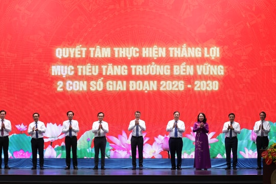 Thủ tướng Lê Minh Hưng phát động Phong trào thi đua quyết tâm thực hiện thắng lợi mục tiêu tăng trưởng bền vững '2 con số'