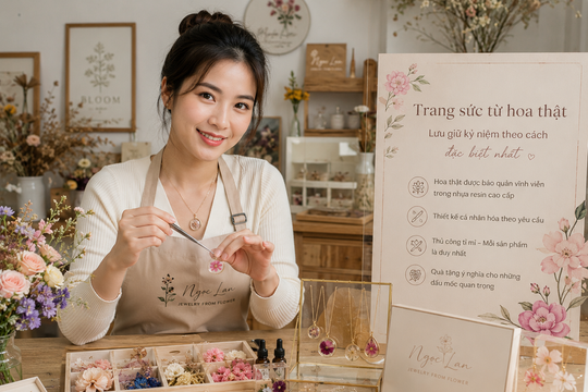 Khởi nghiệp với trang sức từ hoa thật: Cô gái 29 tuổi tạo thương hiệu độc đáo từ những cánh hoa được lưu giữ vĩnh viễn
