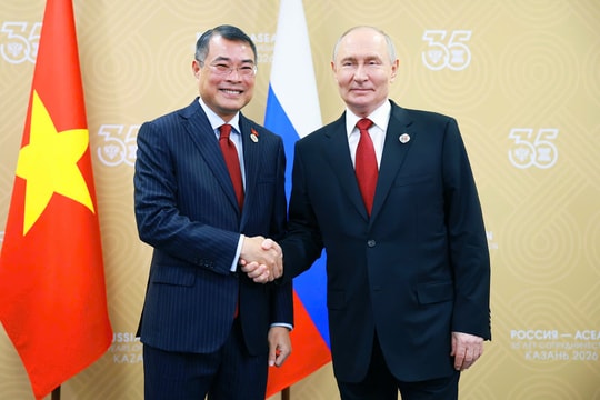 Thủ tướng Chính phủ Lê Minh Hưng hội kiến Tổng thống Nga Vladimir Putin