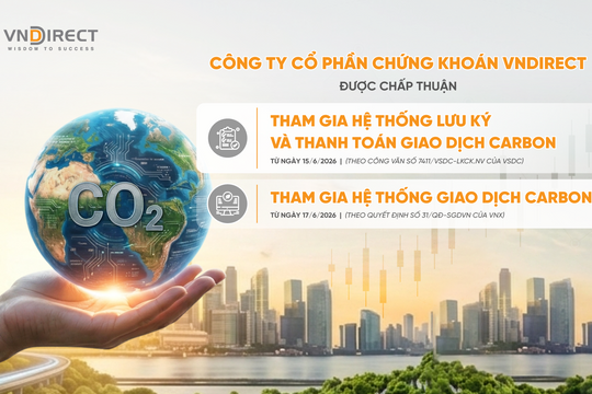 VNDIRECT vào nhóm công ty chứng khoán đầu tiên tham gia thị trường carbon trong nước