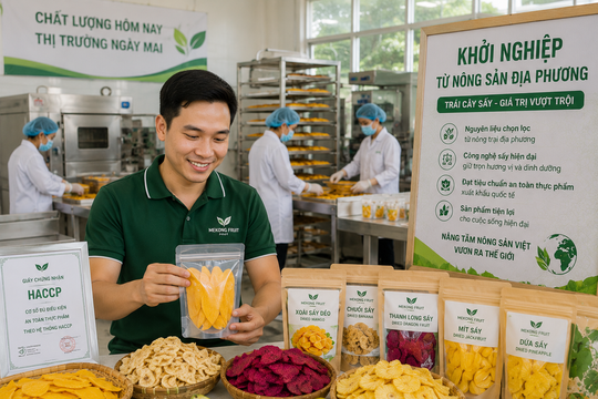Khởi nghiệp từ trái cây sấy: Chàng trai miền Tây đưa nông sản địa phương vào chuỗi xuất khẩu