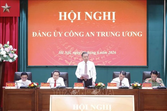 Tổng Bí thư, Chủ tịch nước Tô Lâm dự Hội nghị Đảng ủy Công an Trung ương