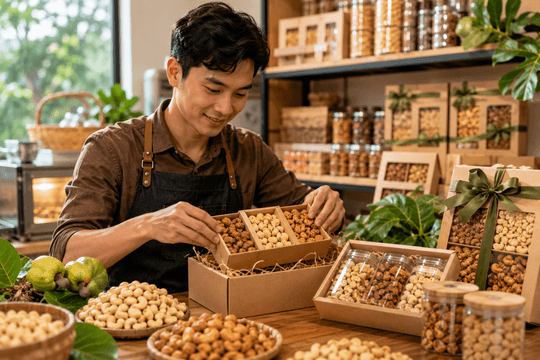 Biến hạt điều quê nhà thành sản phẩm quà tặng: Chàng trai trẻ xây thương hiệu đặc sản doanh thu tiền tỷ