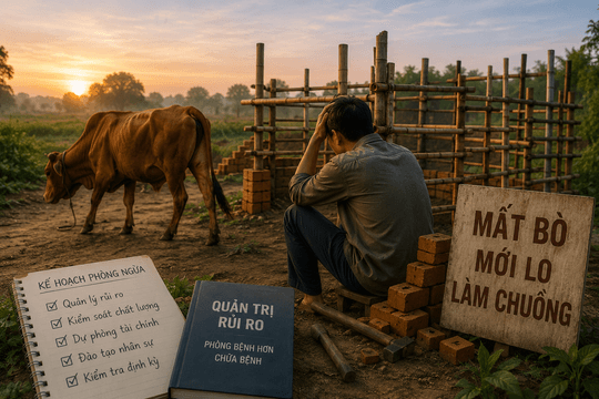 Cổ nhân dạy: Mất bò mới lo làm chuồng, làm ăn đừng để rủi ro xảy ra rồi mới cuống cuồng vá víu